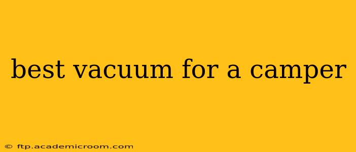 best vacuum for a camper