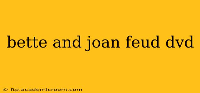 bette and joan feud dvd