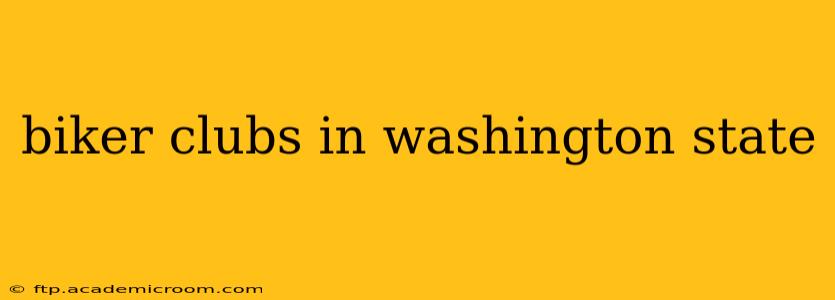 biker clubs in washington state