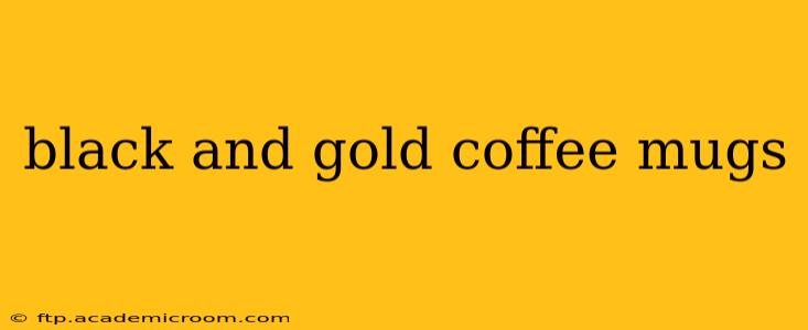 black and gold coffee mugs
