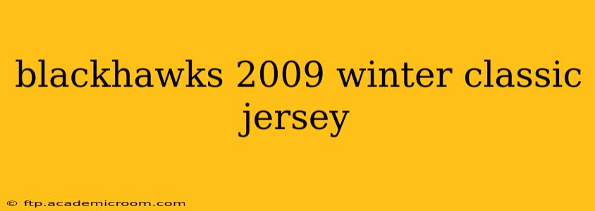 blackhawks 2009 winter classic jersey