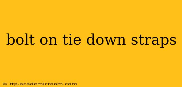 bolt on tie down straps