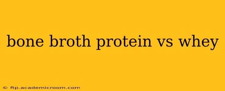 bone broth protein vs whey
