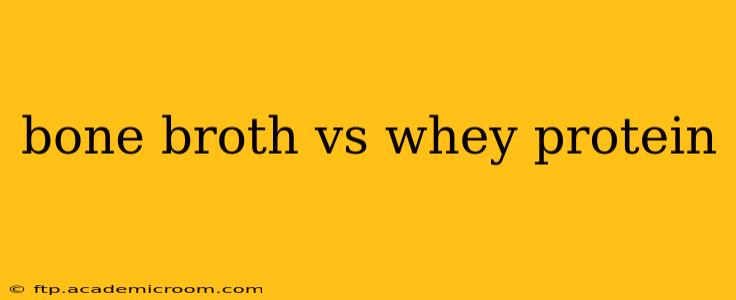 bone broth vs whey protein