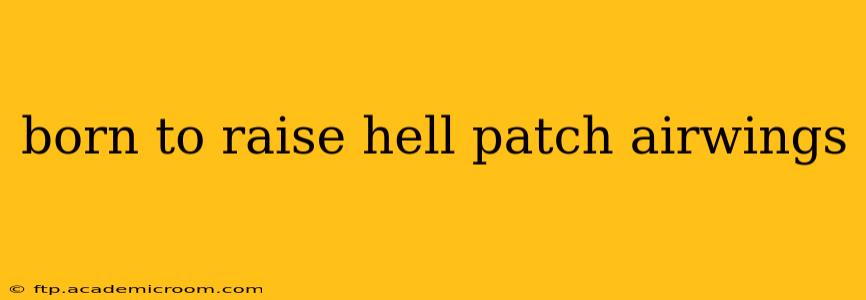 born to raise hell patch airwings