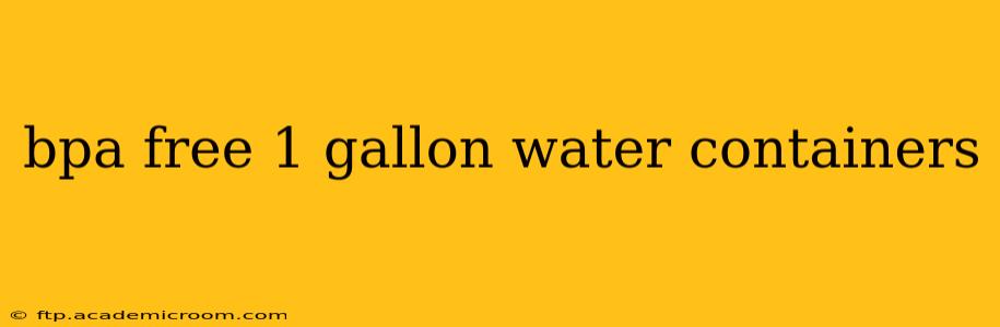 bpa free 1 gallon water containers