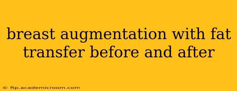 breast augmentation with fat transfer before and after