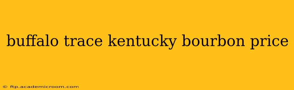 buffalo trace kentucky bourbon price