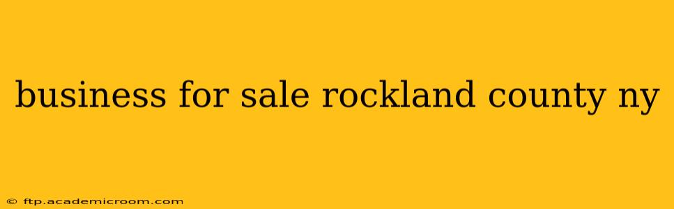 business for sale rockland county ny