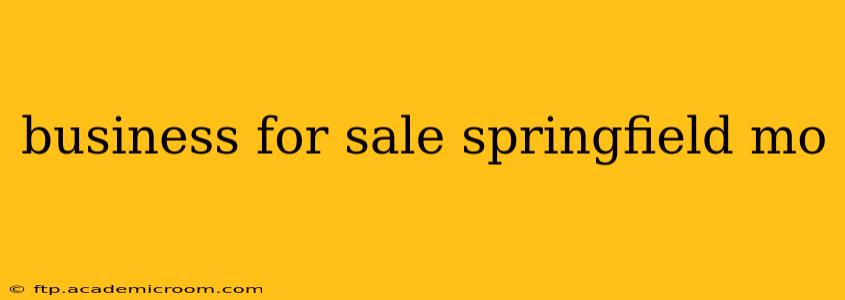 business for sale springfield mo