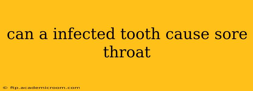 can a infected tooth cause sore throat