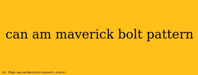 can am maverick bolt pattern