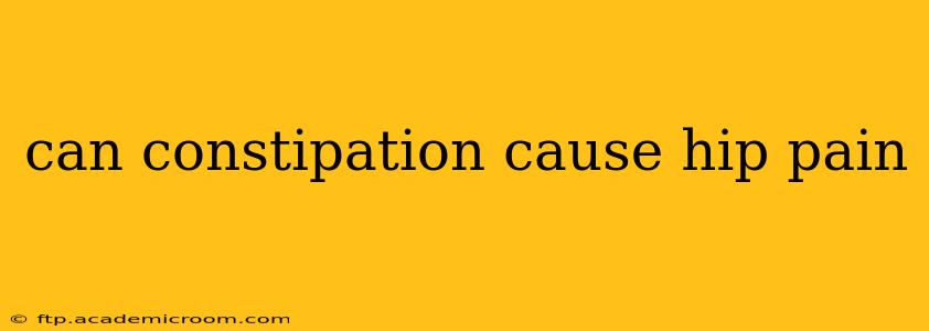 can constipation cause hip pain