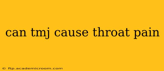 can tmj cause throat pain