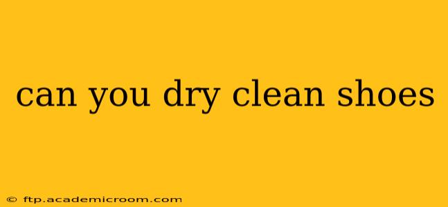 can you dry clean shoes