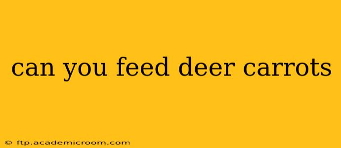 can you feed deer carrots