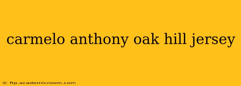 carmelo anthony oak hill jersey