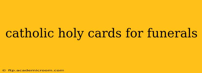 catholic holy cards for funerals
