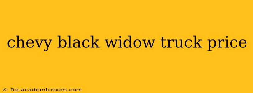 chevy black widow truck price