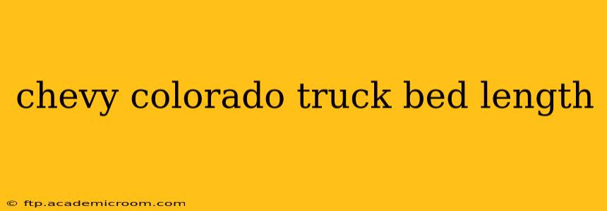 chevy colorado truck bed length
