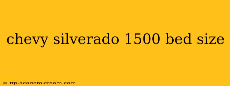 chevy silverado 1500 bed size