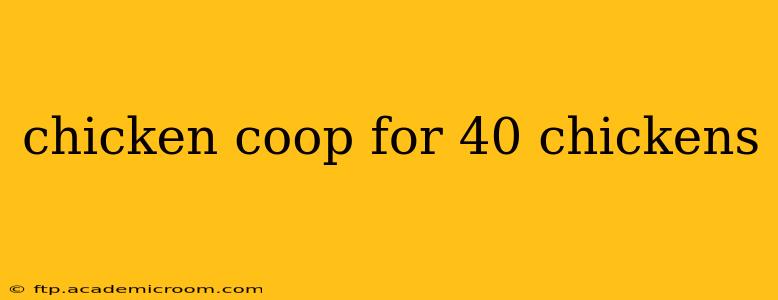 chicken coop for 40 chickens