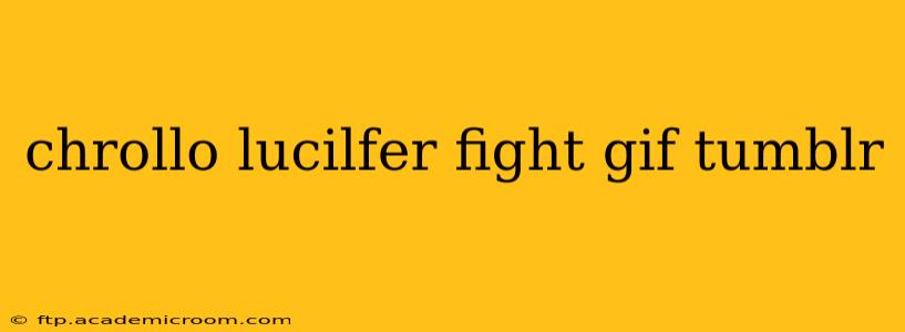 chrollo lucilfer fight gif tumblr