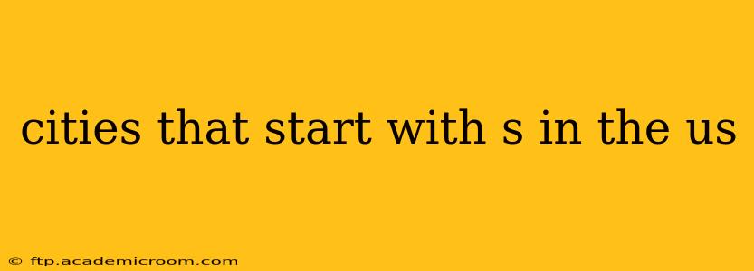 cities that start with s in the us
