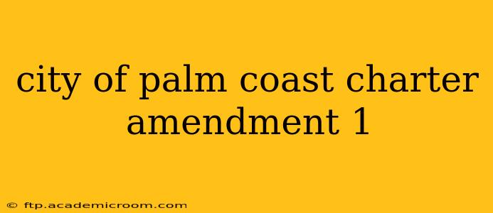 city of palm coast charter amendment 1