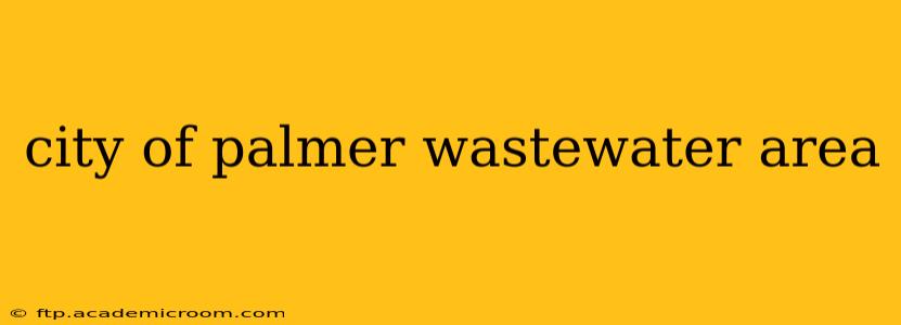 city of palmer wastewater area