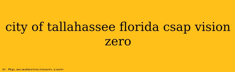 city of tallahassee florida csap vision zero