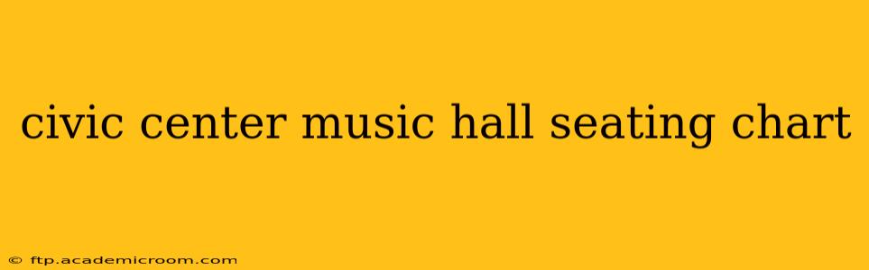 civic center music hall seating chart