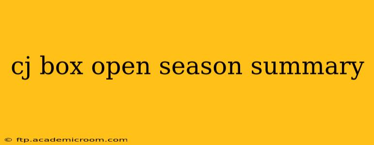 cj box open season summary