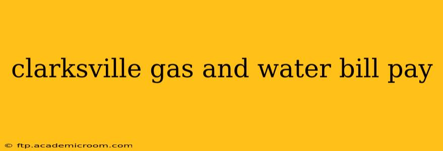 clarksville gas and water bill pay