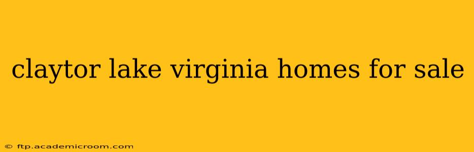 claytor lake virginia homes for sale