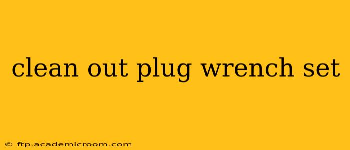 clean out plug wrench set