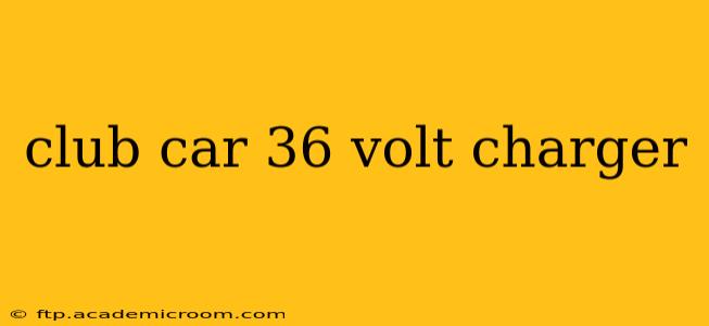 club car 36 volt charger