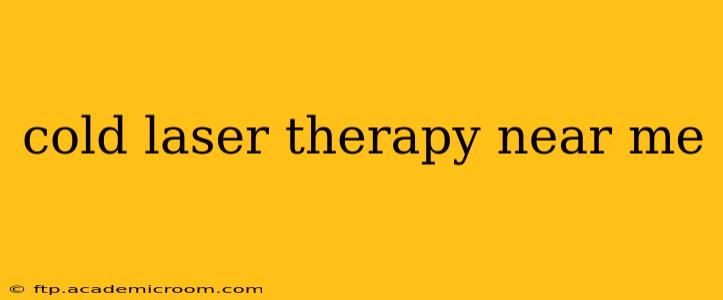 cold laser therapy near me