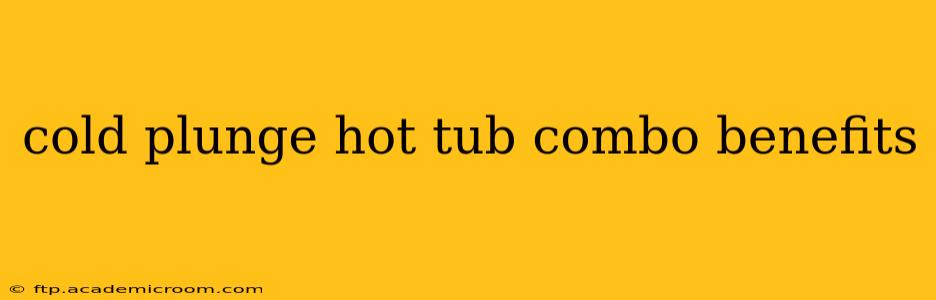 cold plunge hot tub combo benefits