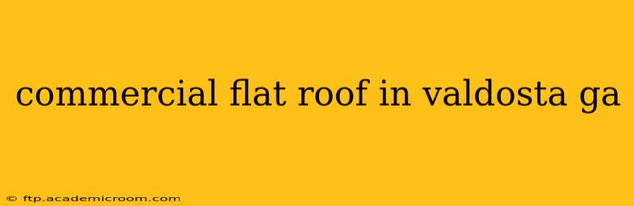 commercial flat roof in valdosta ga