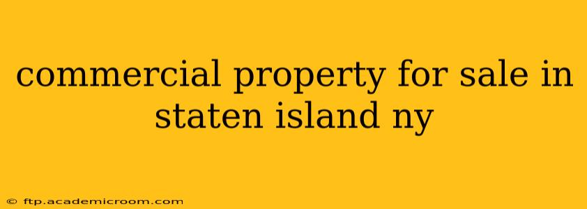 commercial property for sale in staten island ny