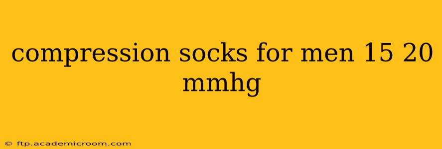 compression socks for men 15 20 mmhg
