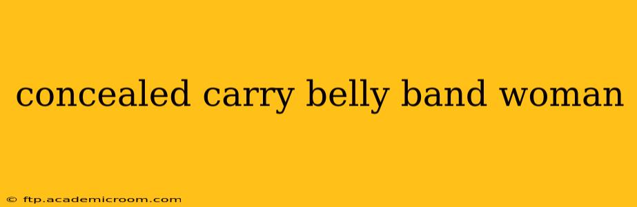 concealed carry belly band woman