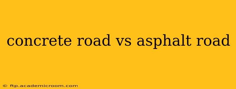 concrete road vs asphalt road