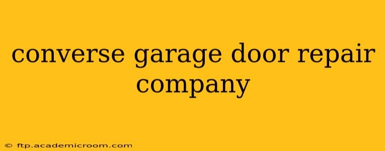 converse garage door repair company