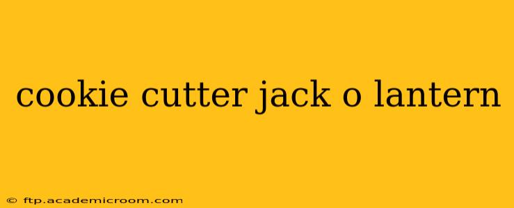 cookie cutter jack o lantern
