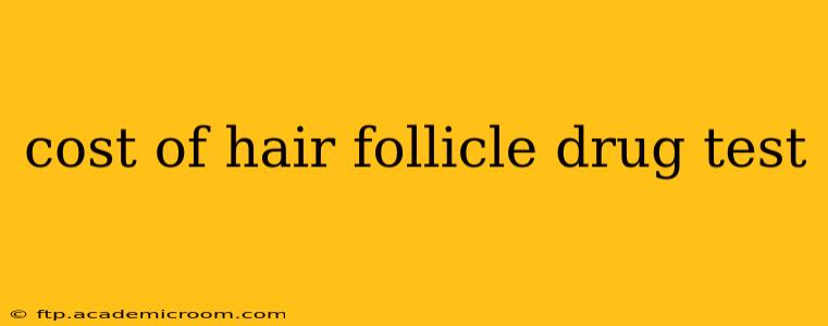 cost of hair follicle drug test