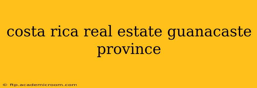 costa rica real estate guanacaste province