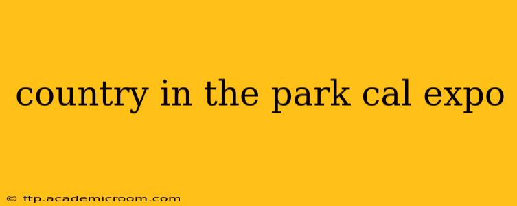 country in the park cal expo