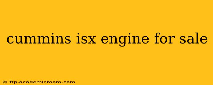 cummins isx engine for sale